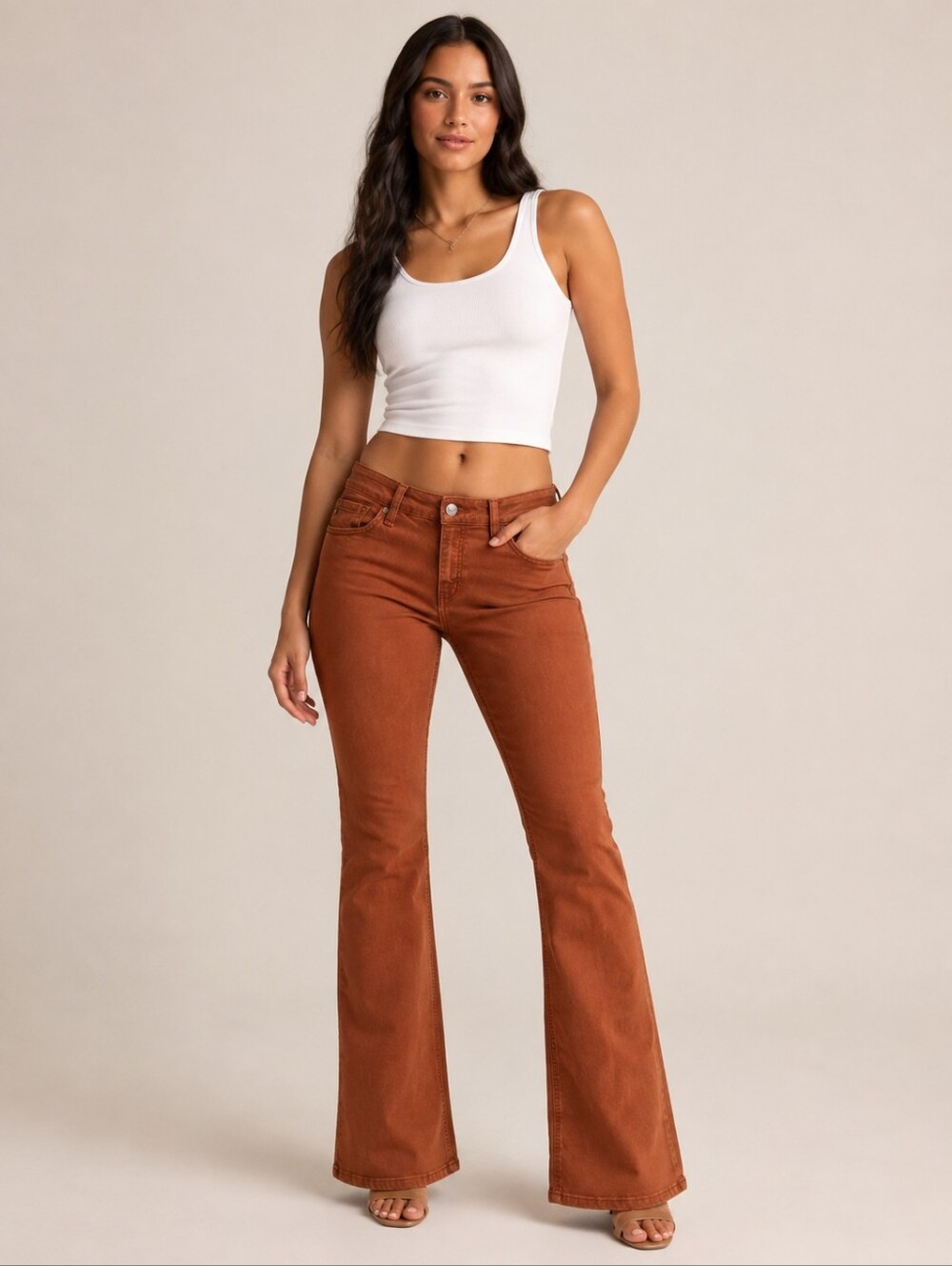 ❤️ KANCAN LOW RISE RISE FLARE JEANS, 8 (29)